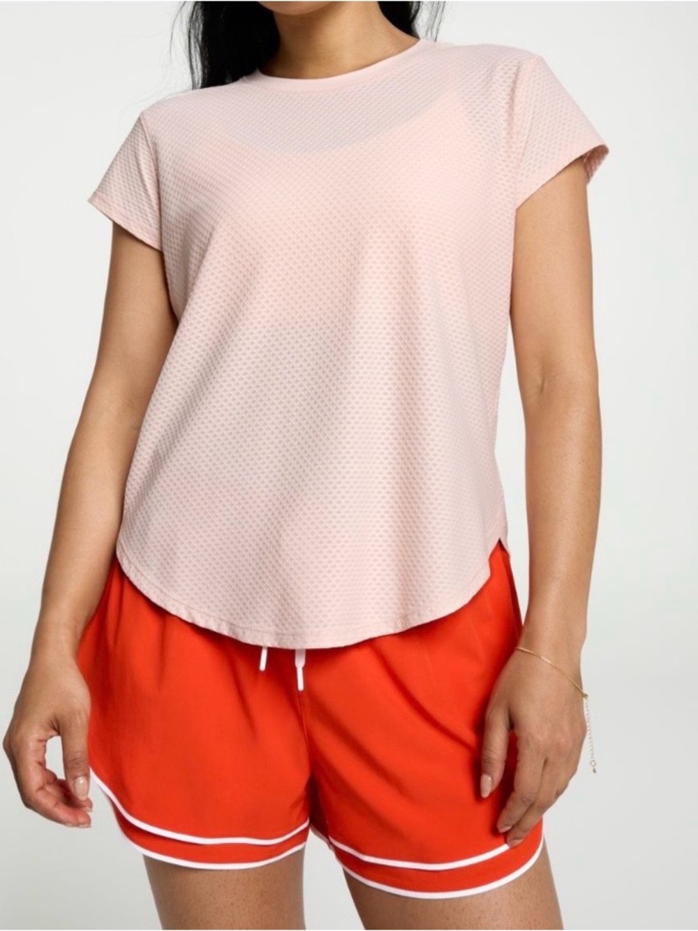 NWOT Calia Women's Short Sleeve Renew Tee in Pink Darling size Large